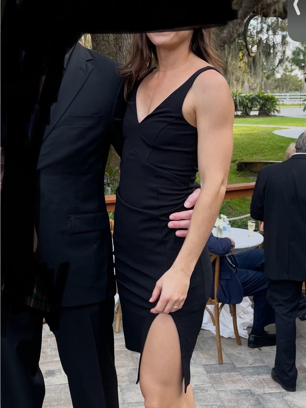 Lulu's Black Mini Dress V Neck Sleeveless Size XS